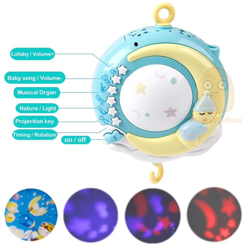 Baby Mobile Crib Toy Projector